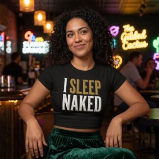I Sleep Naked Baby Tee lifestyle photo