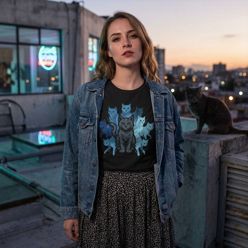 A Cat's 9 Lives Shirt lifestyle photo