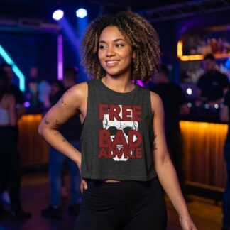 Free Bad Advice Sleeveless Crop Top lifestyle photo