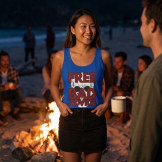 Free Bad Advice Jersey Tank lifestyle photo