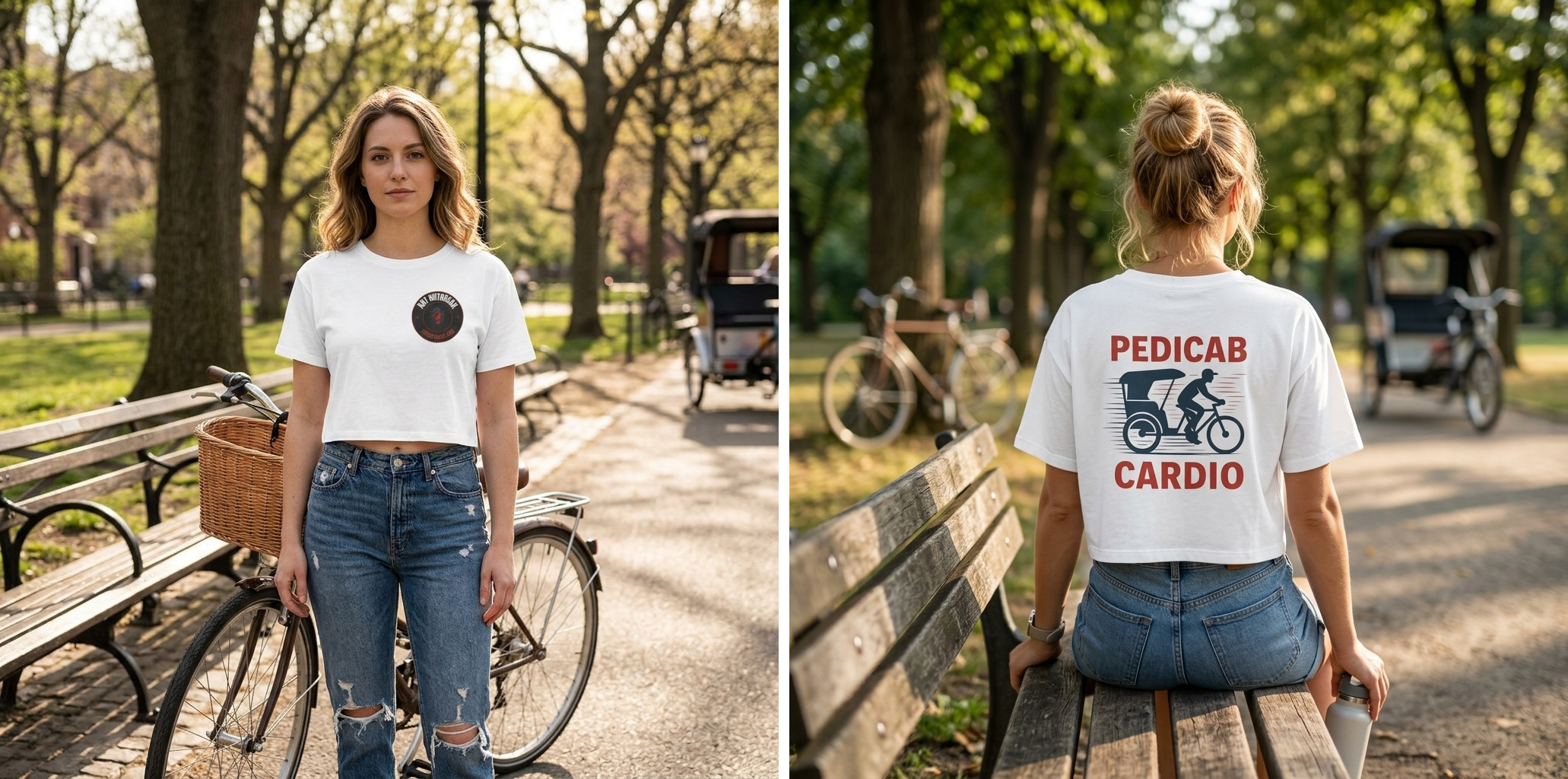 Pedicab Cardio Crop Tee lifestyle photo