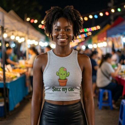 Potted Cactus Succ My Cac Tank Top lifestyle photo
