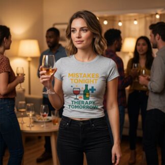 Mistakes Tonight Therapy Tomorrow Baby Tee lifestyle photo