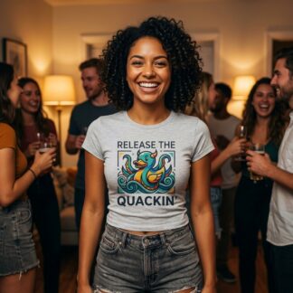Release the Quackin' Duck Baby Tee lifestyle photo
