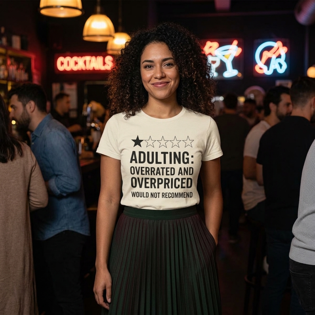 Adulting Overrated and Overpriced Shirt lifestyle photo