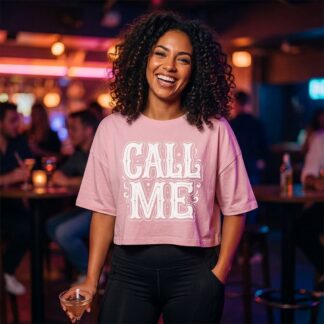 Call Me Crop Tee lifestyle photo