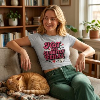 Hot and Slightly Feral Baby Tee lifestyle photo