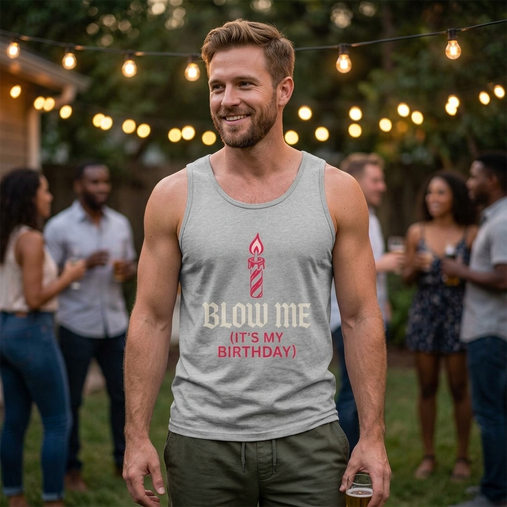 Blow Me (It’s My Birthday) Tank lifestyle photo