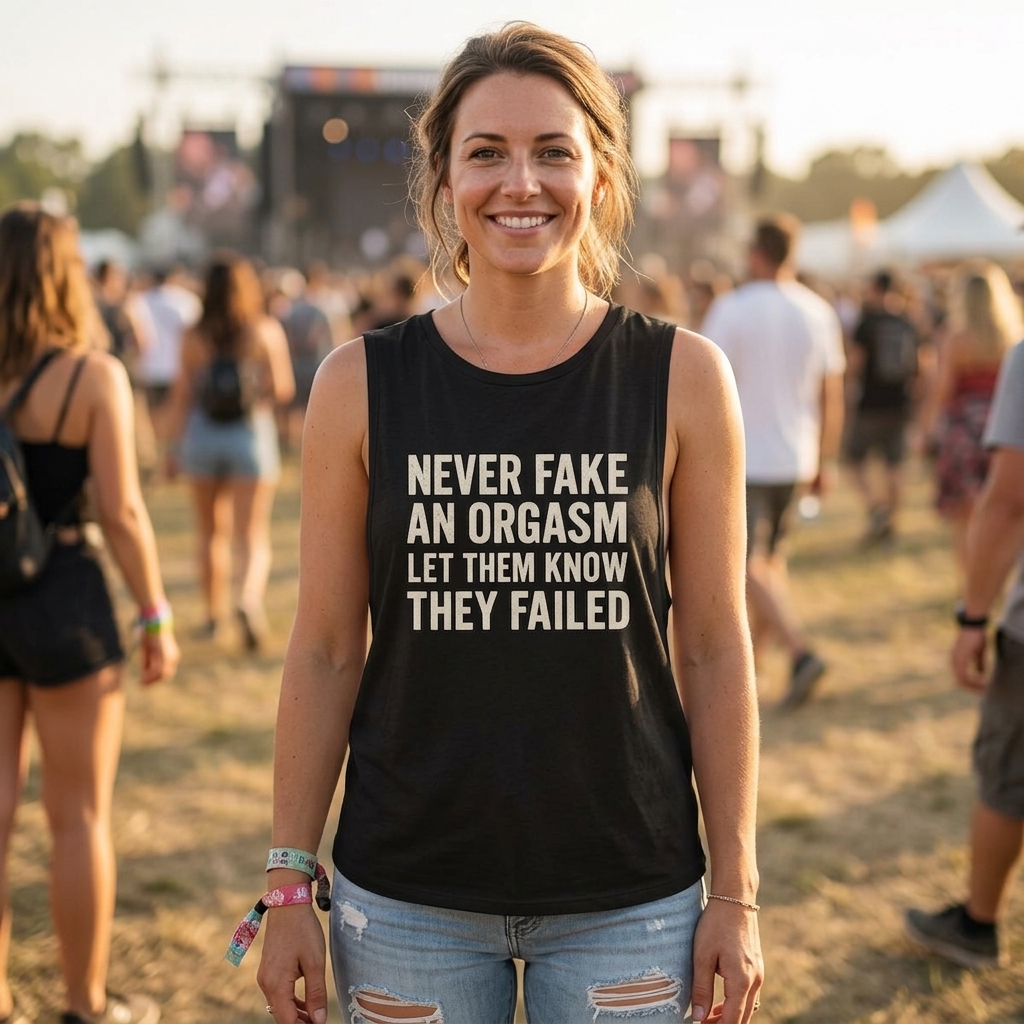 Never Fake An Orgasm Let Them Know They Failed Tank Top lifestyle photo