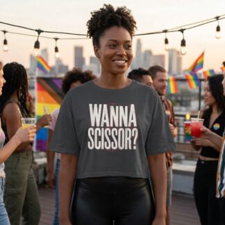 Wanna Scissor? Tee lifestyle photo