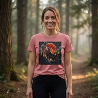 Howling Wolf Moon T-Shirt lifestyle photo