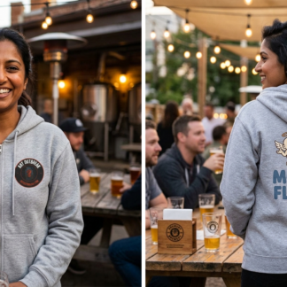 Morally Flexible hoodie lifestyle photo