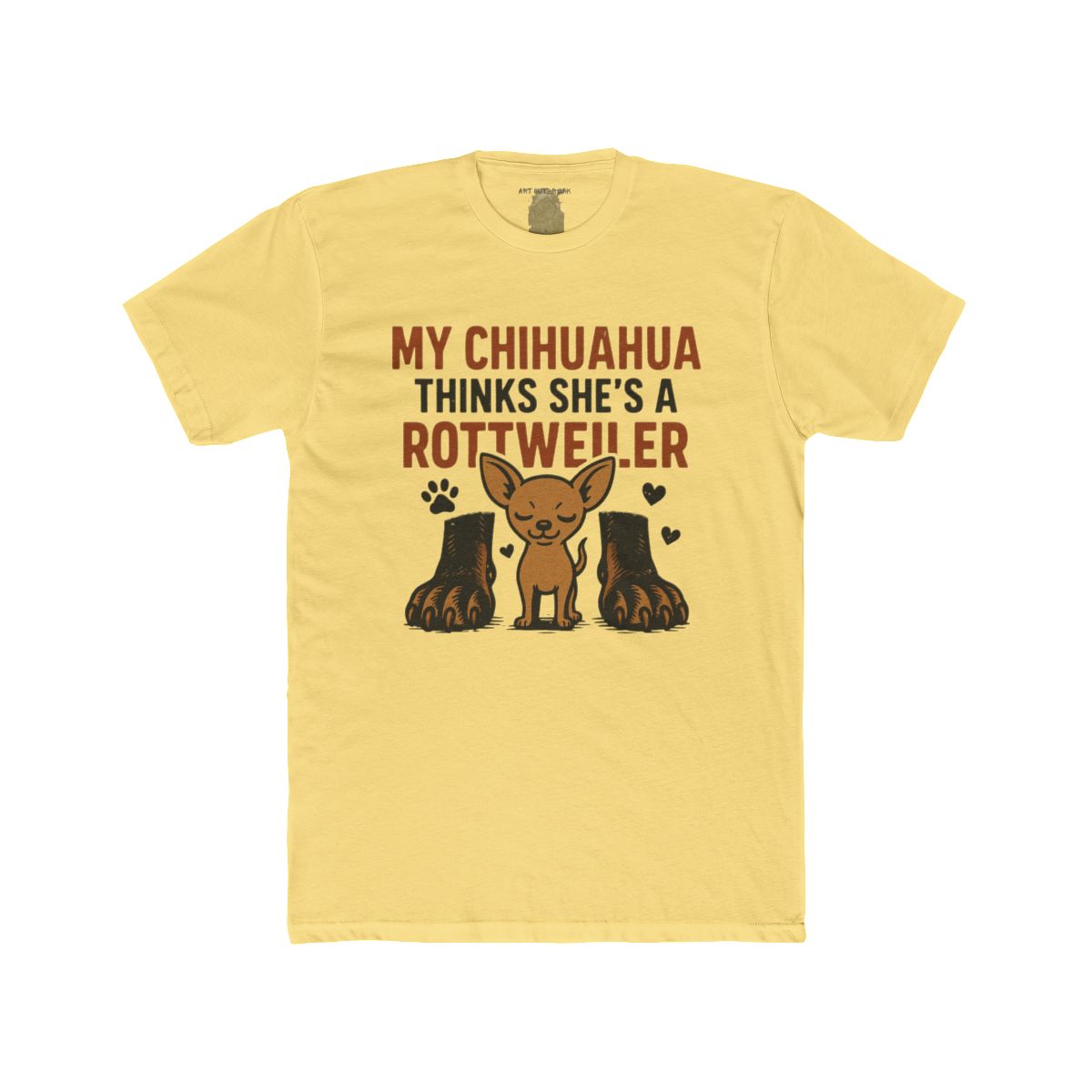 My Chihuahua Thinks She's a Rottweiler T-Shirt | Cute Dog Graphic Tee - Image 3