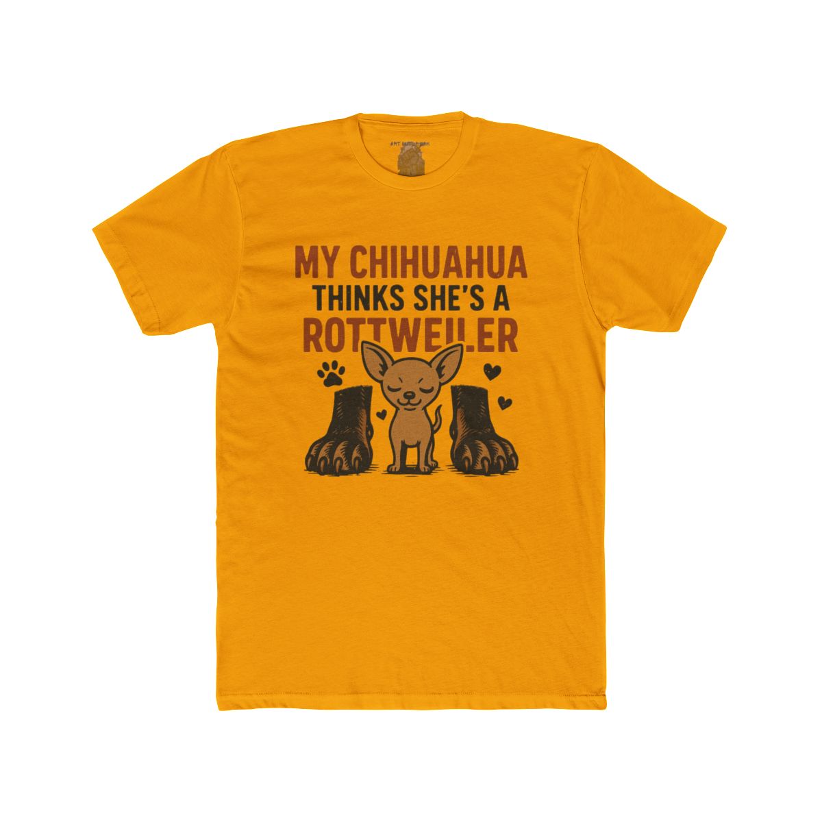 My Chihuahua Thinks She's a Rottweiler T-Shirt | Cute Dog Graphic Tee - Image 6