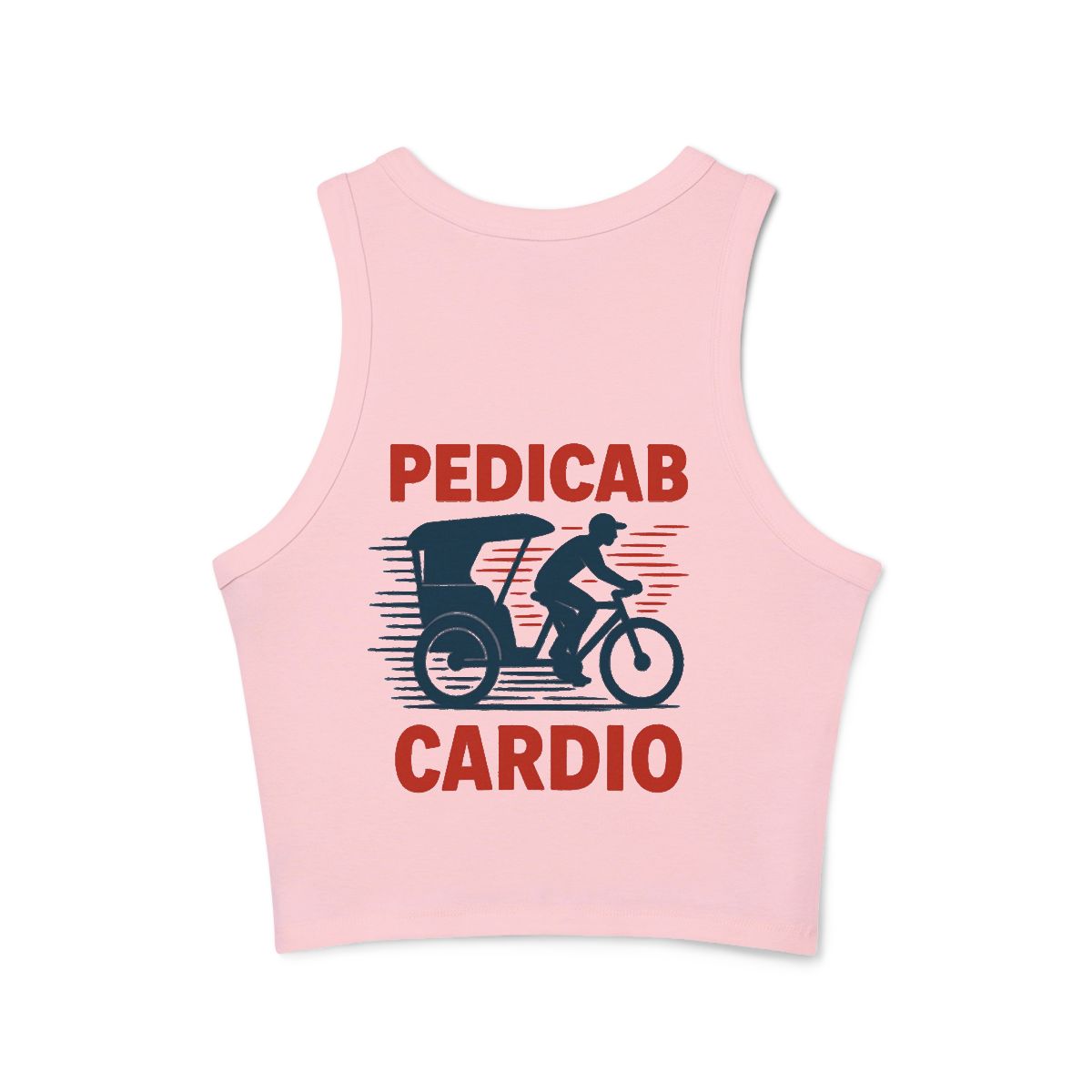 Pedicab Cardio Racer Tank Top | Pedicab Cycling Design - Image 3
