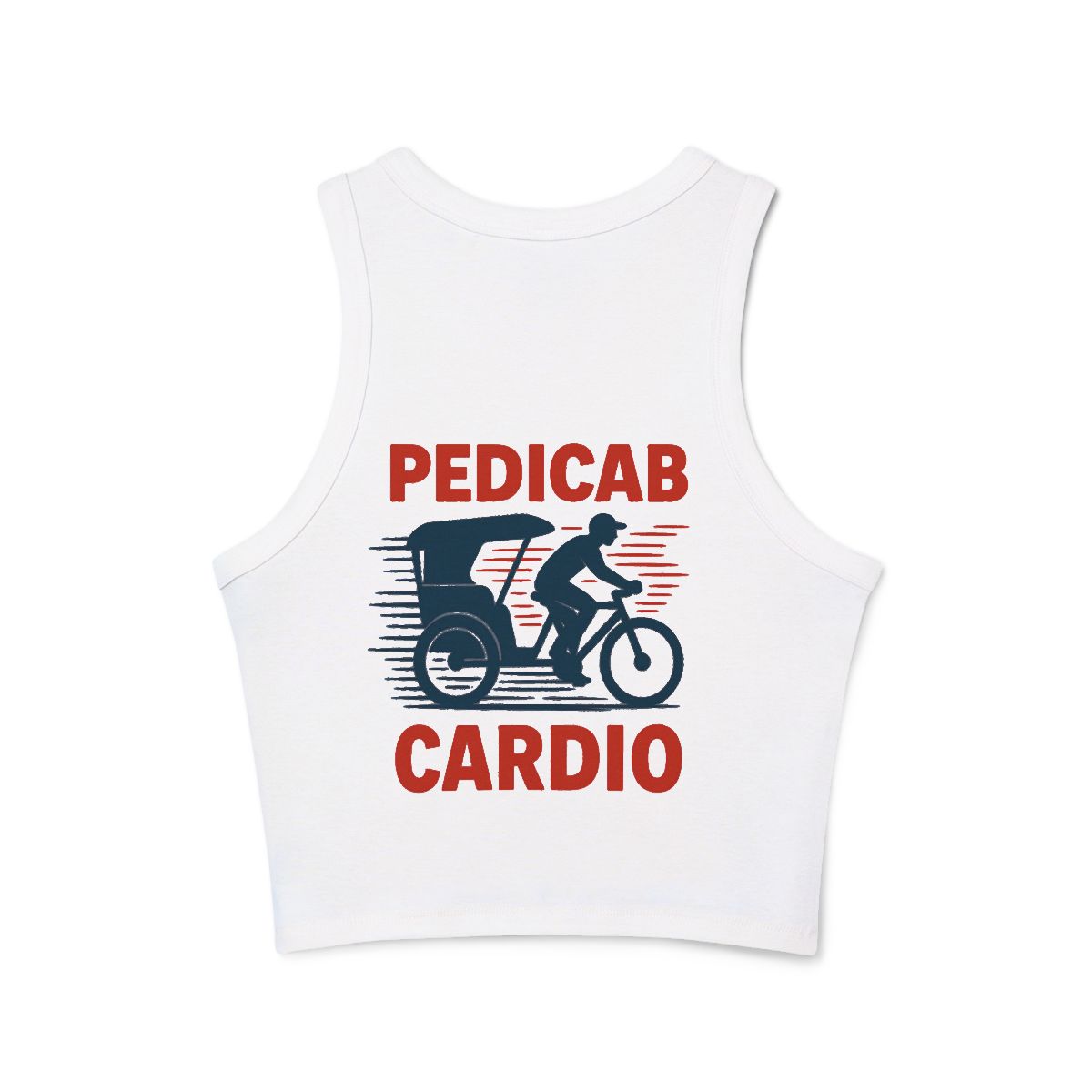 Pedicab Cardio Racer Tank Top | Pedicab Cycling Design - Image 4
