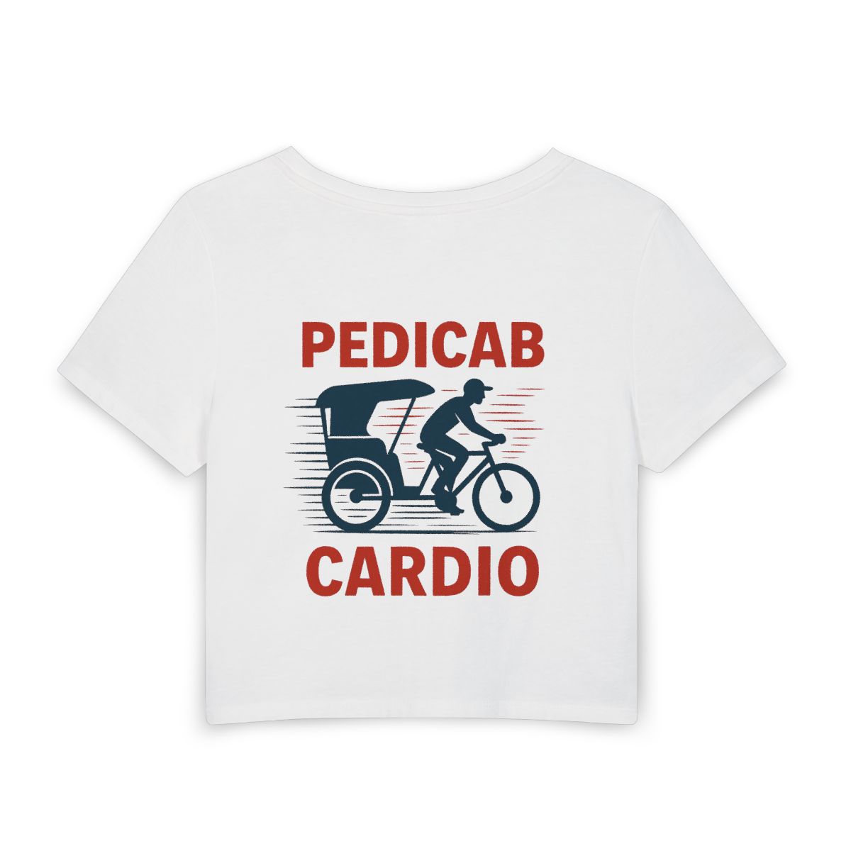 Pedicab Cardio T-Shirt | Women's Baby Tee - Image 4