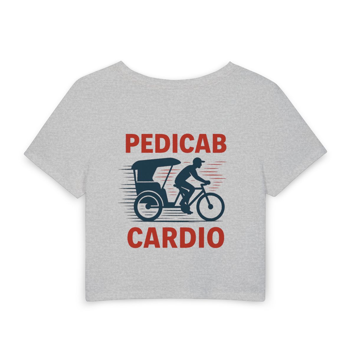 Pedicab Cardio T-Shirt | Women's Baby Tee - Image 2