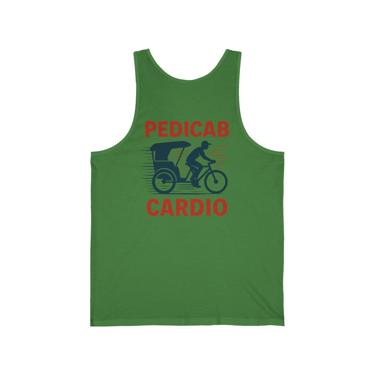 Pedicab Cardio Tank | Pedicab Bicycle Rickshaw Fitness Shirt - Image 3