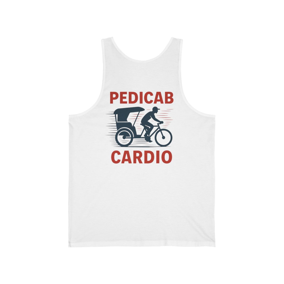 Pedicab Cardio Tank | Pedicab Bicycle Rickshaw Fitness Shirt - Image 4