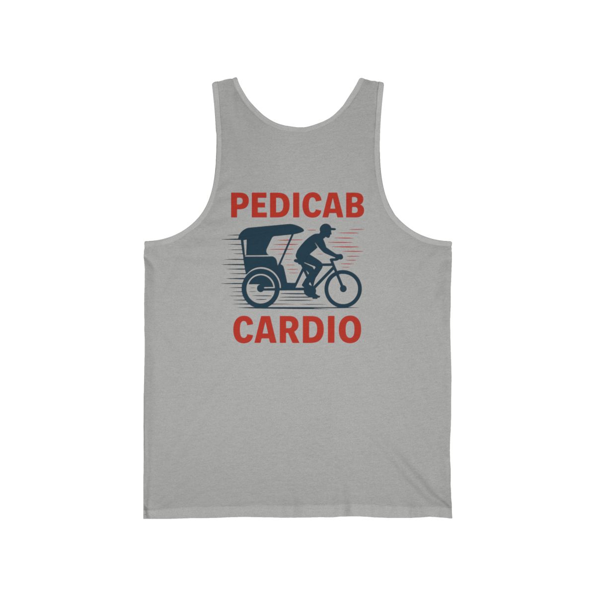 Pedicab Cardio Tank | Pedicab Bicycle Rickshaw Fitness Shirt - Image 2