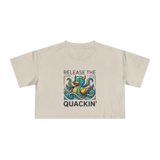 Release the Quackin' rubber duck illustration Tee | Crop Top
