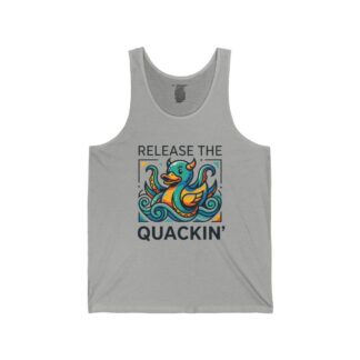 Release the Quackin' Tank Top | Rubber Duck Nautical Wave Design