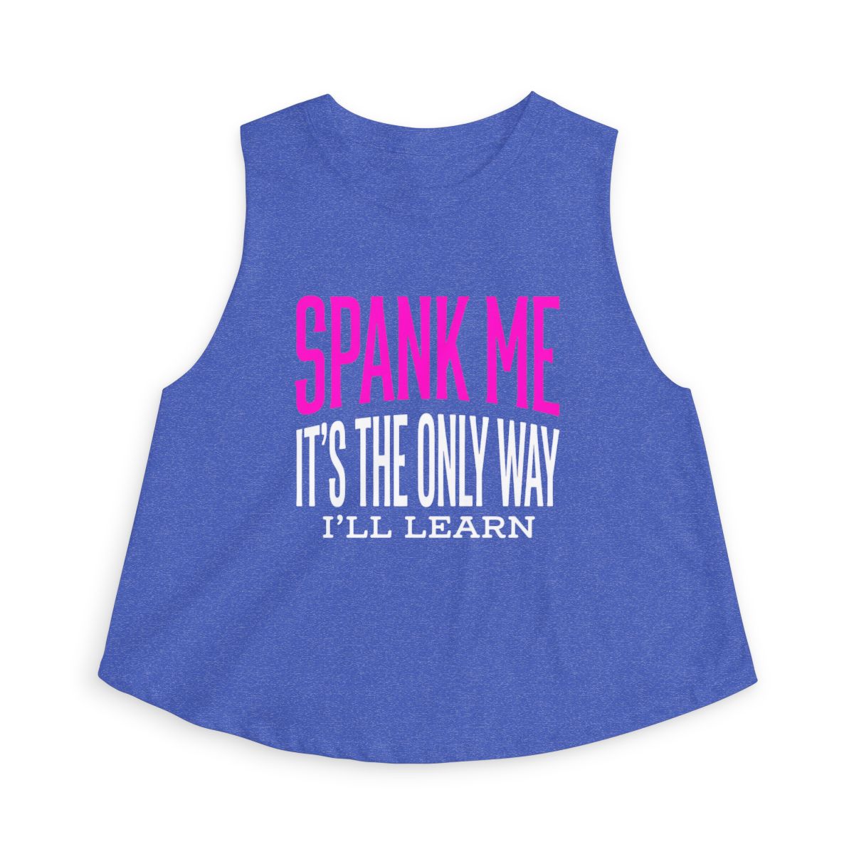 Spank Me It’s The Only Way I’ll Learn sleeveless crop top | cheeky slogan tank - Image 7