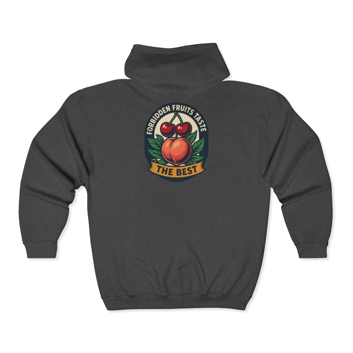 Forbidden Fruits Taste the Best Hoodie | Full Zip Sweatshirt - Image 3