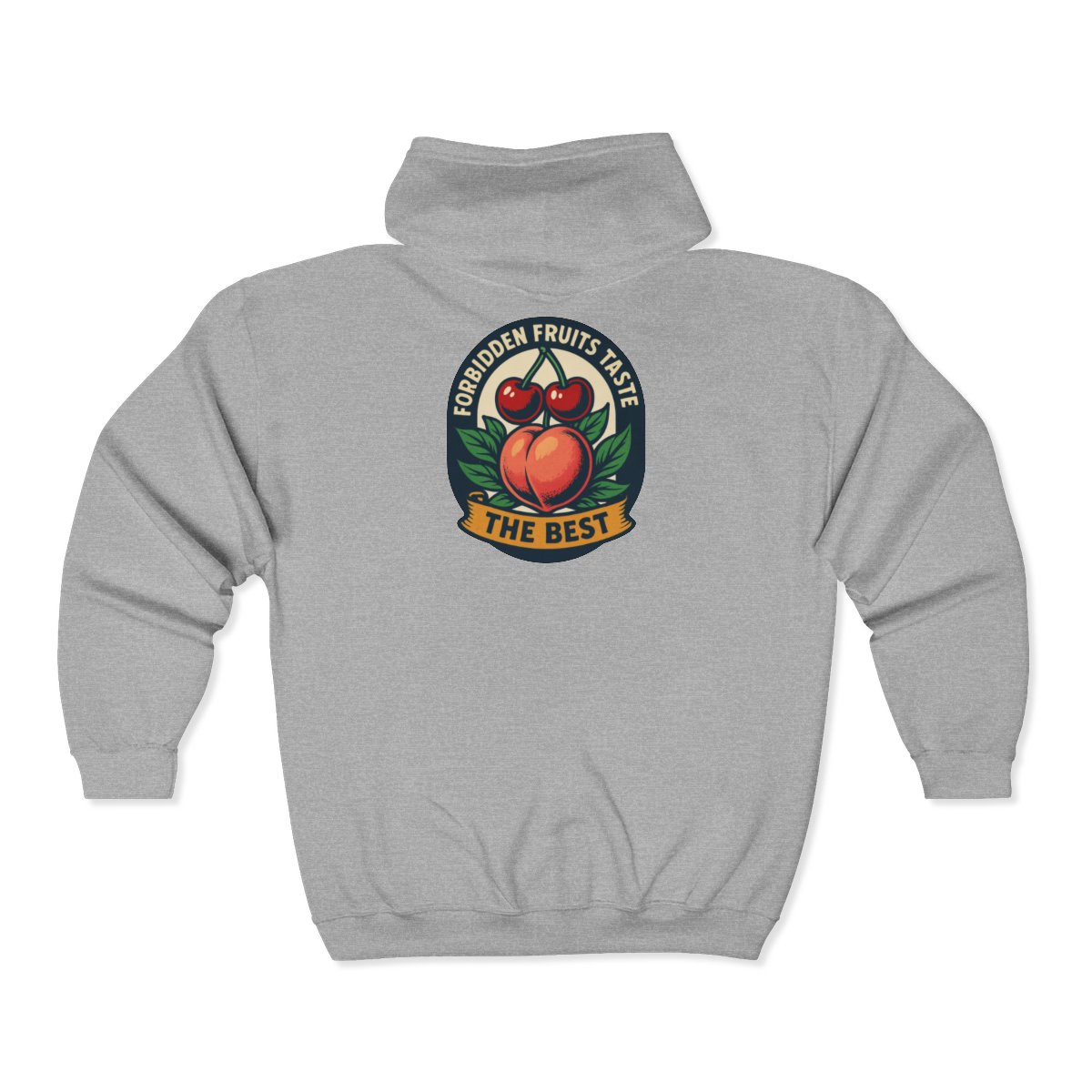 Forbidden Fruits Taste the Best Hoodie | Full Zip Sweatshirt - Image 5