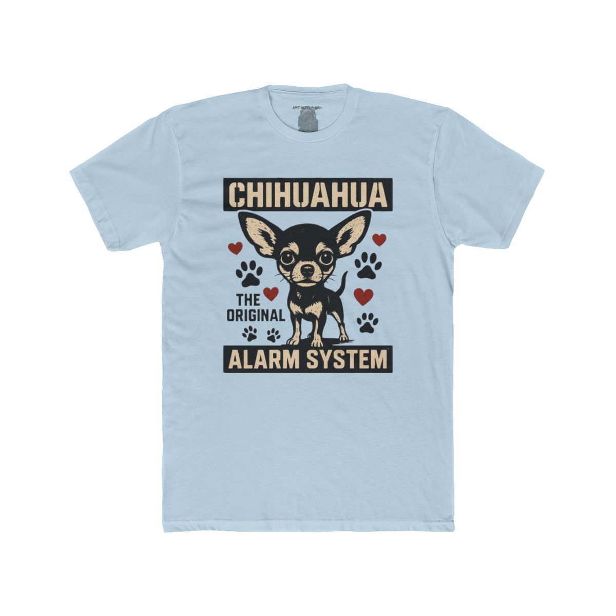 Chihuahua the Original Alarm System T-Shirt | Cute Dog Paw Print Tee - Image 6