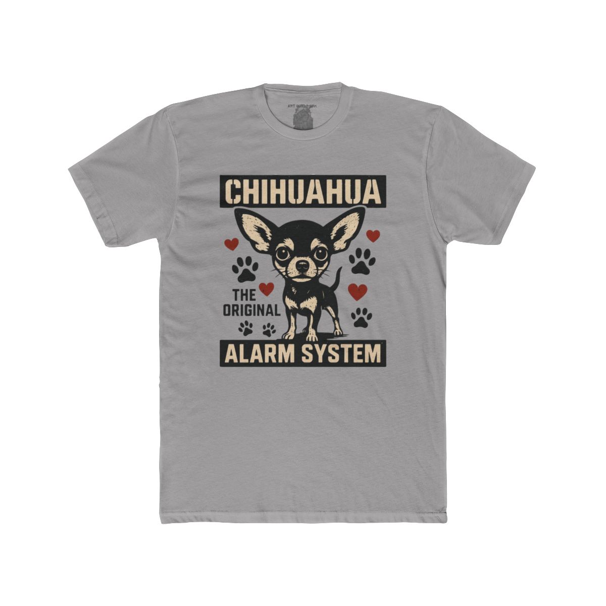 Chihuahua the Original Alarm System T-Shirt | Cute Dog Paw Print Tee - Image 7