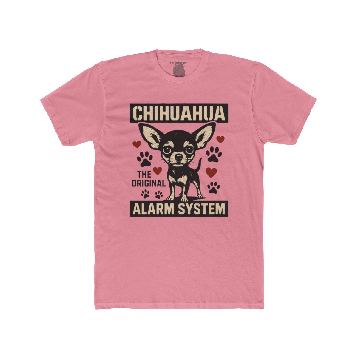 Chihuahua the Original Alarm System T-Shirt | Cute Dog Paw Print Tee - Image 8