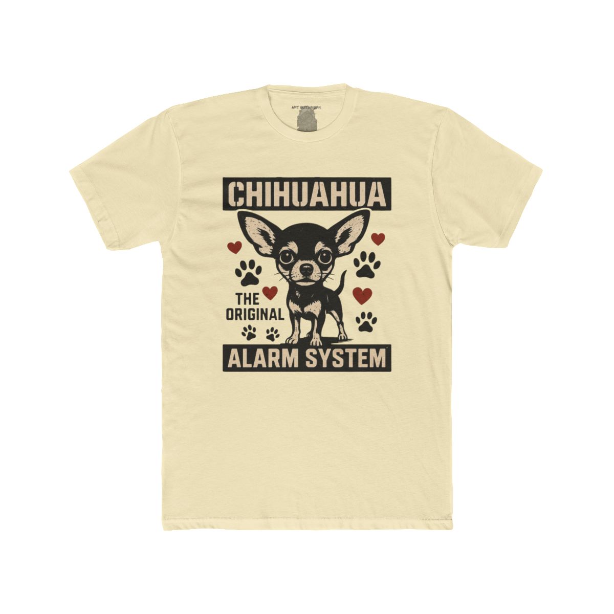 Chihuahua the Original Alarm System T-Shirt | Cute Dog Paw Print Tee - Image 10