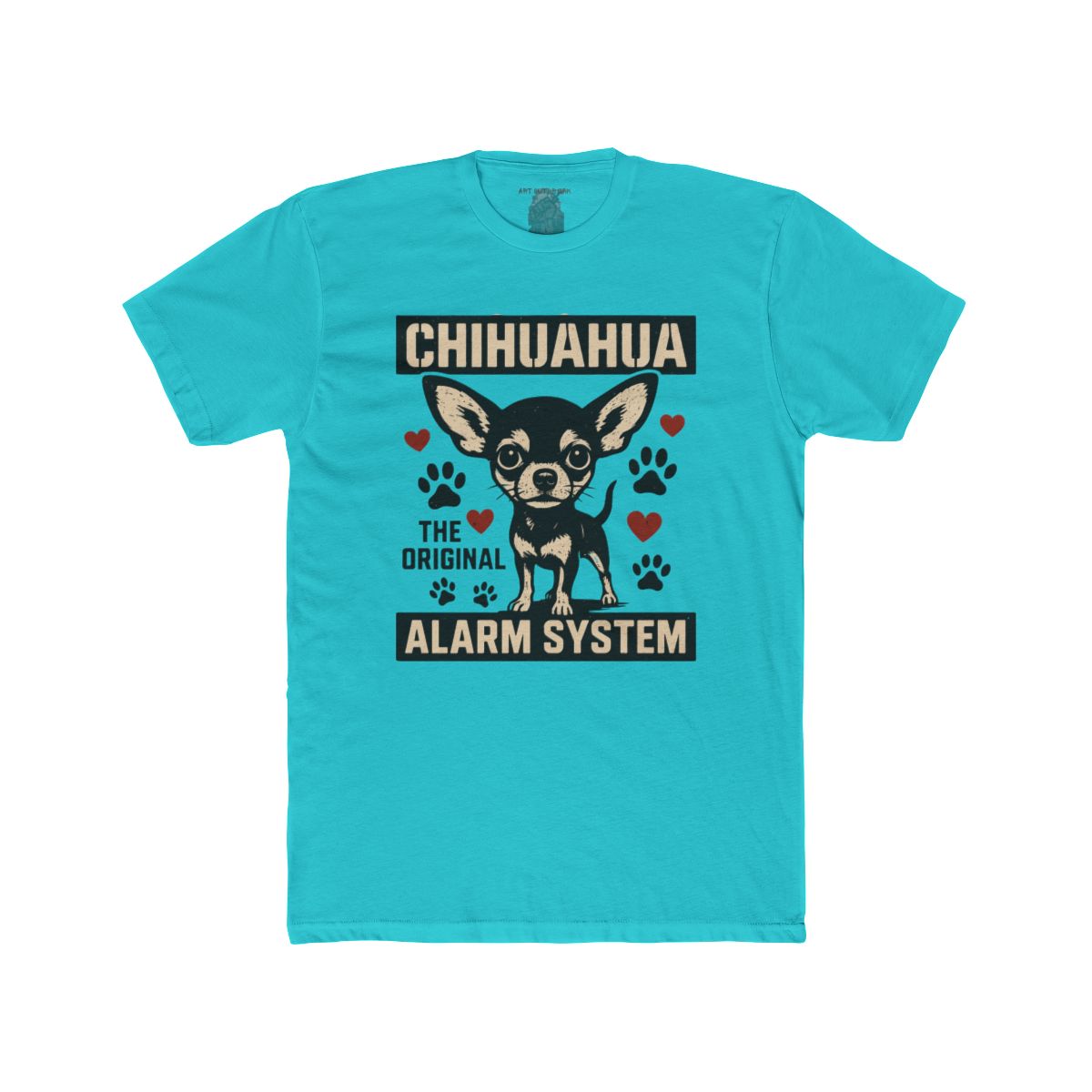 Chihuahua the Original Alarm System T-Shirt | Cute Dog Paw Print Tee - Image 11