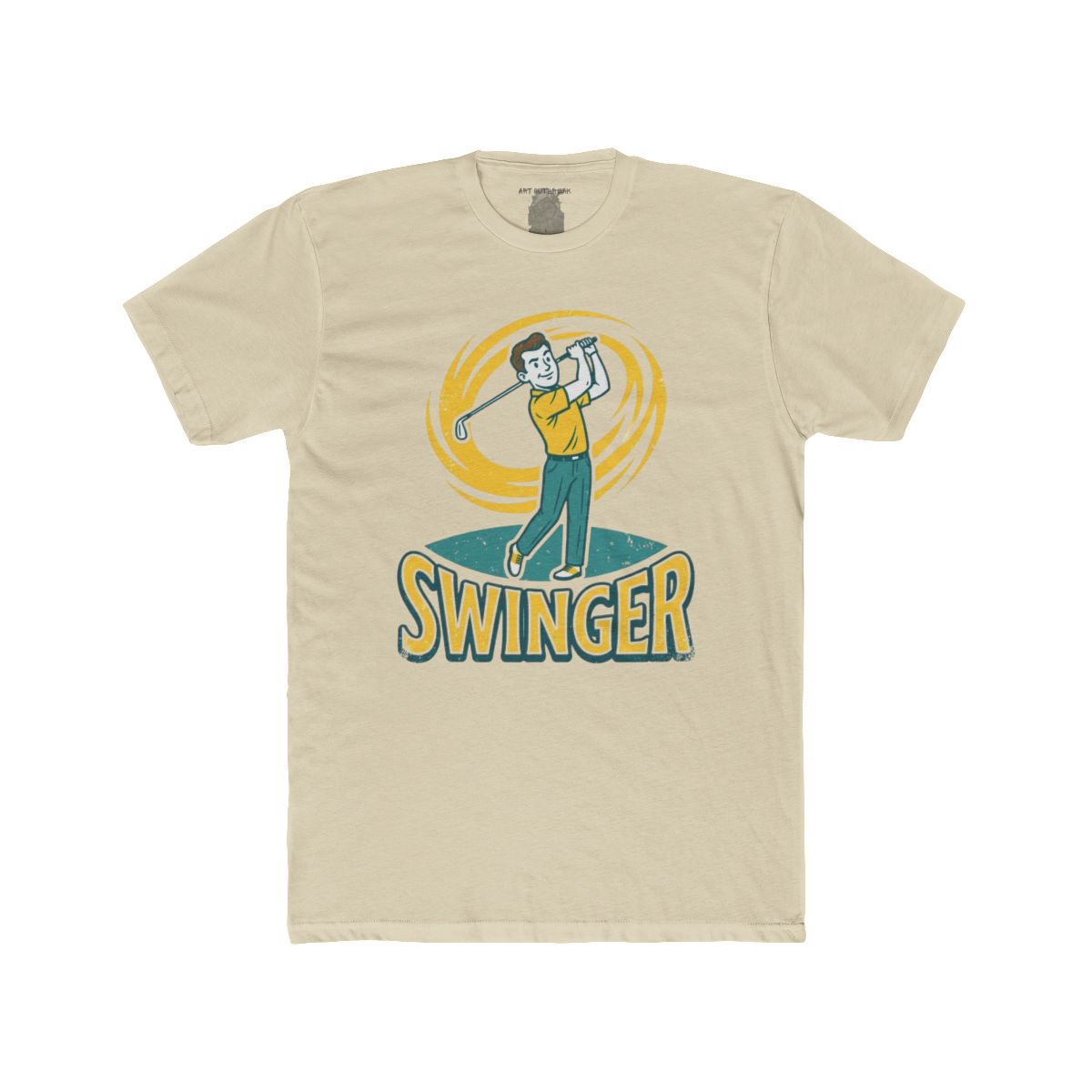 Golfer Swinger T-Shirt | Vintage Golf Player Illustration, Sports Tee - Image 4