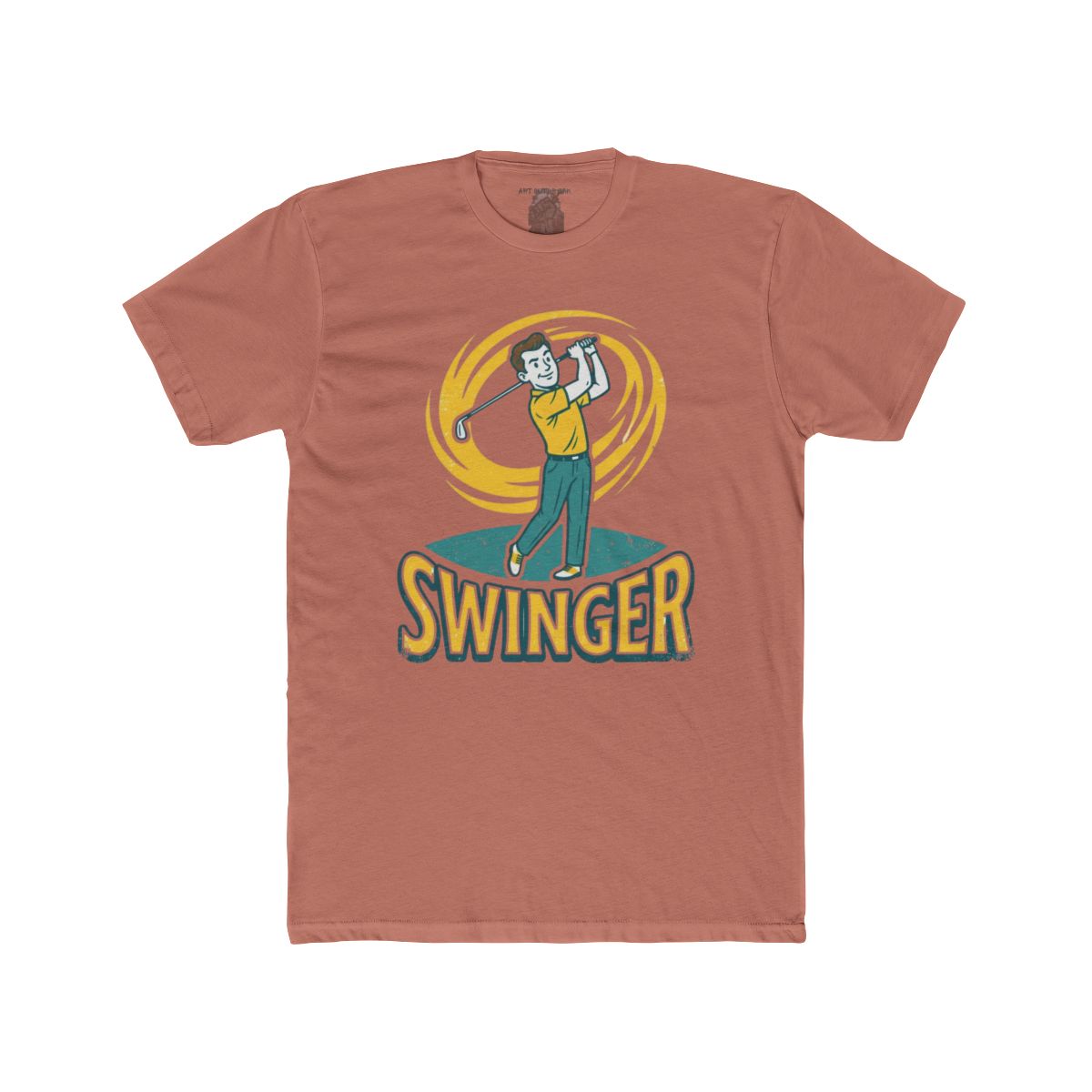Golfer Swinger T-Shirt | Vintage Golf Player Illustration, Sports Tee - Image 5