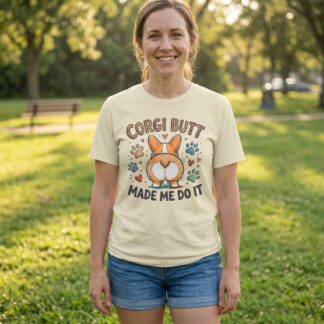 Corgi Butt Made Me Do It Tee lifestyle photo