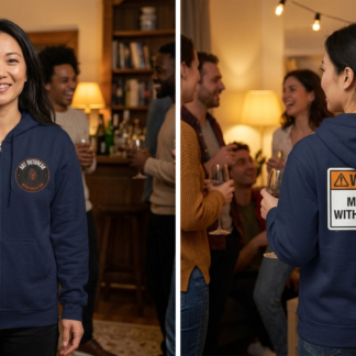 Warning May Flirt With Your Dad Hoodie lifestyle photo