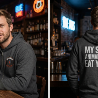 My Spirit Animal Would Eat Yours Zip Hoodie lifestyle photo