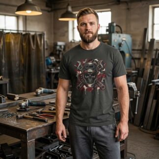 Welding Skull with Tools Tee lifestyle photo