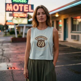 Intercourse 69 Shield Logo Sleeveless Crop Top lifestyle photo