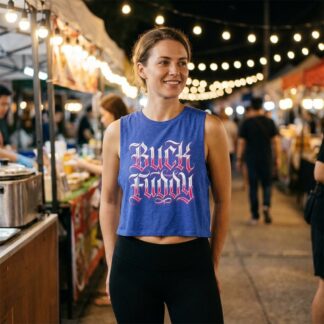 Buck Fuddy sleeveless Crop Top lifestyle photo