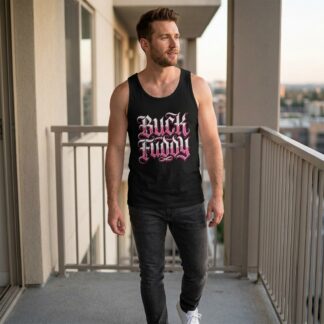 Buck Fuddy unisex tank lifestyle photo