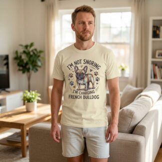 I'm Not Snoring I'm Charging French Bulldog T-Shirt lifestyle photo