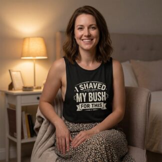 I Shaved My Bush For This Flowy Scoop Tank lifestyle photo