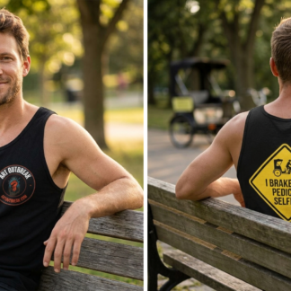 I Brake for Pedicab Selfies Tank lifestyle photo