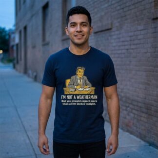 I'm Not a Weatherman But You Should Be Expecting More Than a Few Inches Tonight Shirt lifestyle photo