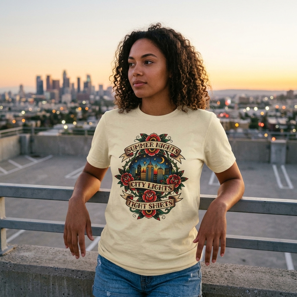 Summer Nights City Lights Tight Shirts Shirt lifestyle photo