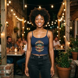 Summer Nights City Lights tattoo-style crop tank lifestyle photo